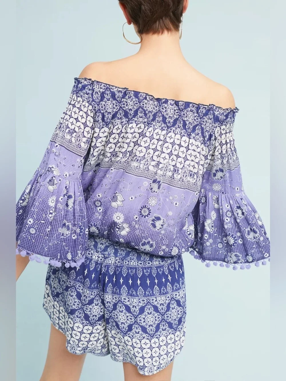Anthropologie Raga Mazo Pommed Romper size Large